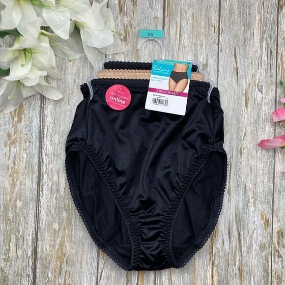 Women's Undershapers Hi-Cut Brief Underwear Panties 2, 3-Packs Size S5 - Picture 2 of 9